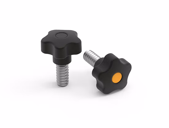 Plastic Cover Five Lobe Clamping Knob Plastic Star Knob Male