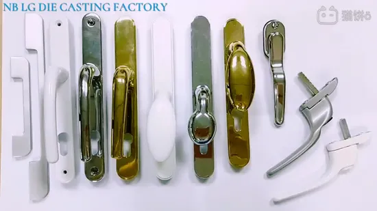 Alça de bloqueio de móveis de armário de porta de janela com revestimento em pó personalizado