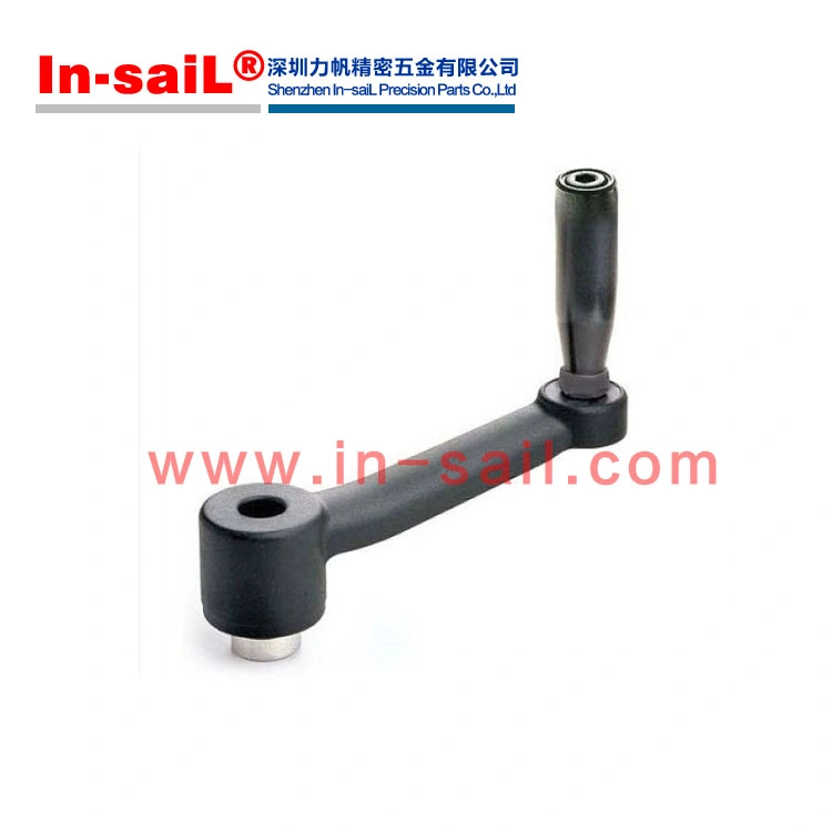 Balanced Crank Handles with Revolving Handle and Black-Oxide Steel Hub