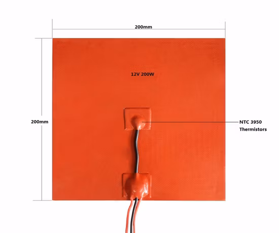 Elementos de aquecimento formados por borracha de silicone